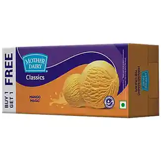 Mother Dairy Mango Magic Ice Cream - With Real Alphonso, 700 ml Buy 1 Get 1 Free